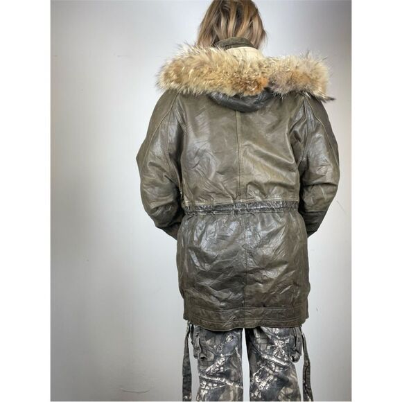 M. Julian Vintage Adventure Leather Parka 40 - Picture 3 of 4